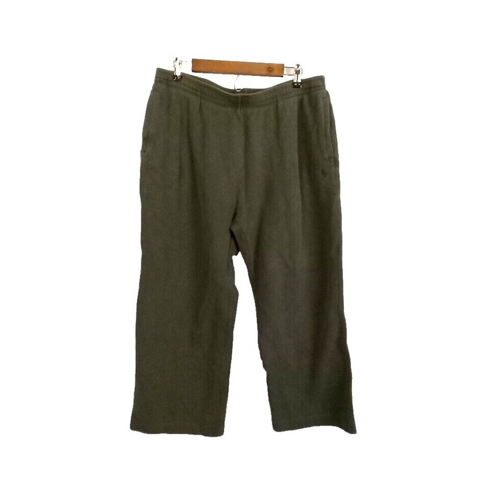 Polo Ralph Lauren Sweatpants Men's Size XL Green Straight Lounge Pony Y2K FLAW